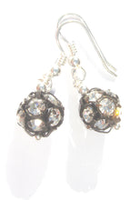 Load image into Gallery viewer, Flora Crystal Ball Earrings