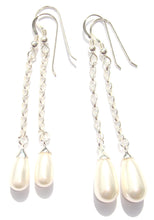 Load image into Gallery viewer, Lucy Pear Shaped Swarovski® Crystal Pearl Earrings