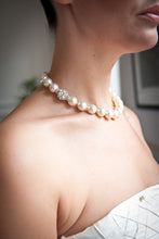 Load image into Gallery viewer, Sophie Swarovski® Crystal Pearl Necklace with Single Crystal Ball