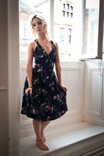 Load image into Gallery viewer, Flora Crystal Ball Drop on Sterling Silver Chain Necklace