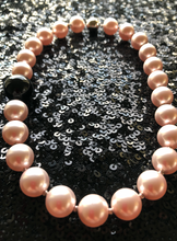 Load image into Gallery viewer, Sophie Swarovski® Crystal Pearl Necklace with Single Black Onyx Ball