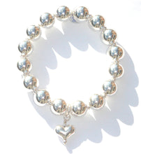 Load image into Gallery viewer, Vivienne Sterling Silver Ball Bracelet (Elasticated)