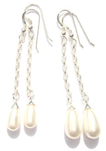 Load image into Gallery viewer, Lucy Pear Shaped Swarovski® Crystal Pearl Earrings
