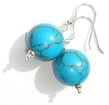 Load image into Gallery viewer, Freya Turquoise Magnesite Earrings
