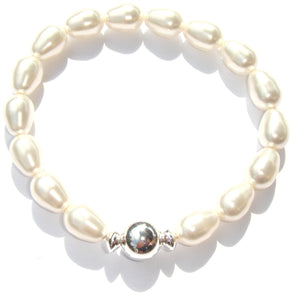 Lucy Pear Shaped Swarovski® Crystal Pearl Bracelet