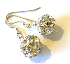 Flora Crystal Ball Earrings