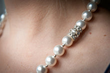 Load image into Gallery viewer, Sophie Swarovski® Crystal Pearl Necklace with Single Crystal Ball
