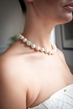 Load image into Gallery viewer, Sophie Swarovski® Crystal Pearl Necklace with Single Crystal Ball
