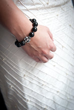 Load image into Gallery viewer, Sophie Swarovski® Crystal Pearl Bracelet with Single Crystal Ball
