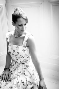 Sophie Swarovski® CrystalPearl Necklace with Single Sterling Silver Ball