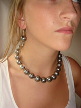 Load image into Gallery viewer, Rebecca X-Large Pearl Necklace with Single Sterling Silver Ball
