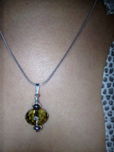 Load image into Gallery viewer, Freya Dark Champagne Faceted Crystal Drop on Sterling Silver Chain
