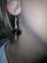 Load image into Gallery viewer, Freya Dark Champagne Faceted Crystal Earring

