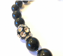 Load image into Gallery viewer, Sophie Swarovski® Crystal Pearl Necklace with Single Crystal Ball
