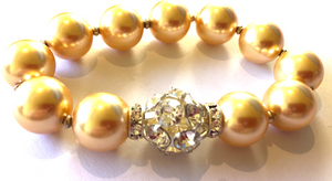 Discontinued Colour Sophie Swarovski® Crystal Pearl Bracelet with Single Crystal Ball