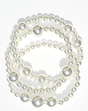 Load image into Gallery viewer, Vivienne Triple Twist Sterling Silver Ball Bracelet
