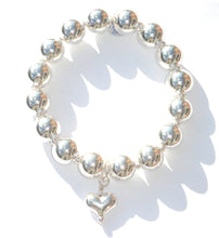 Load image into Gallery viewer, Vivienne Sterling Silver Ball Bracelet (Elasticated)
