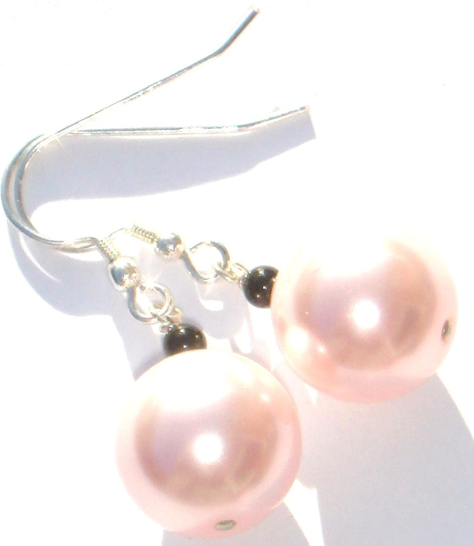 Sophie Swarovski® Crystal Pearl Earring with Black Onyx Ball