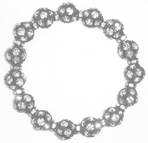 Flora Crystal Ball and Rondelle Bracelet